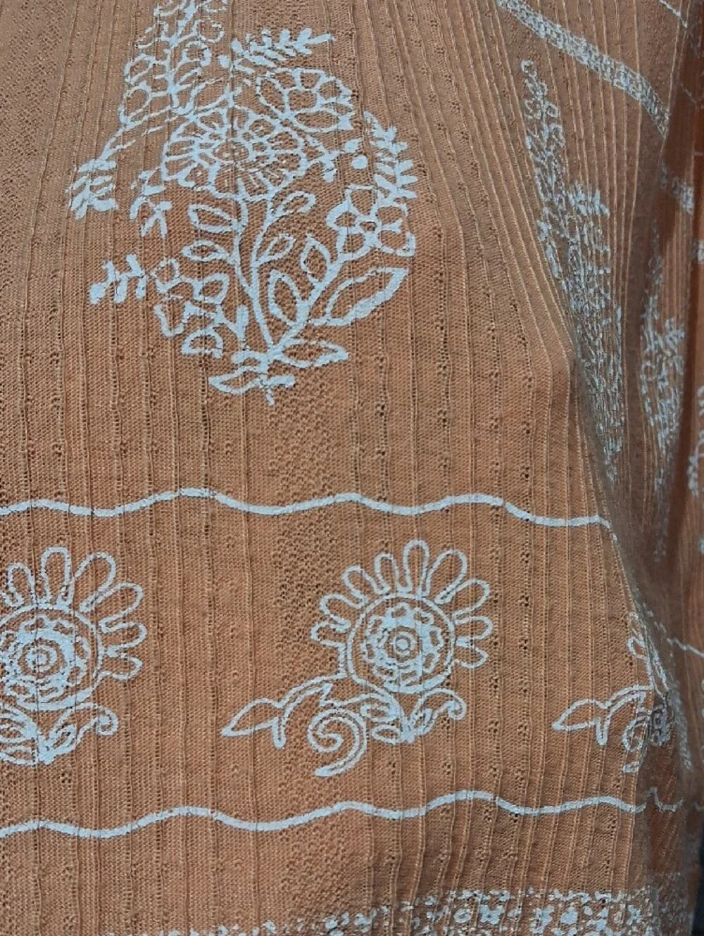 Wonderly Orange Printed Button-Front Sleeveless Camisole - Picture 5 of 6